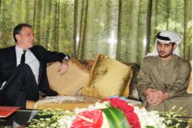 Maktoum Bin Mohammad Receives President of Bloomberg 