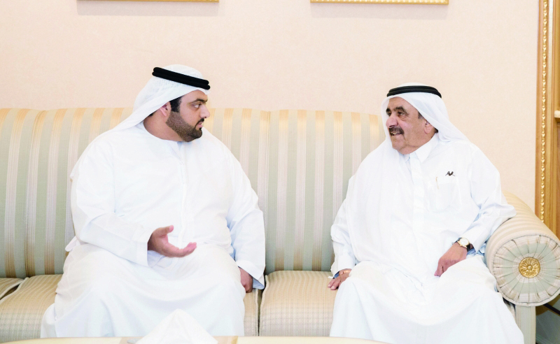 حمدان بن راشد يستقبل ولي عهد الفجيرة
