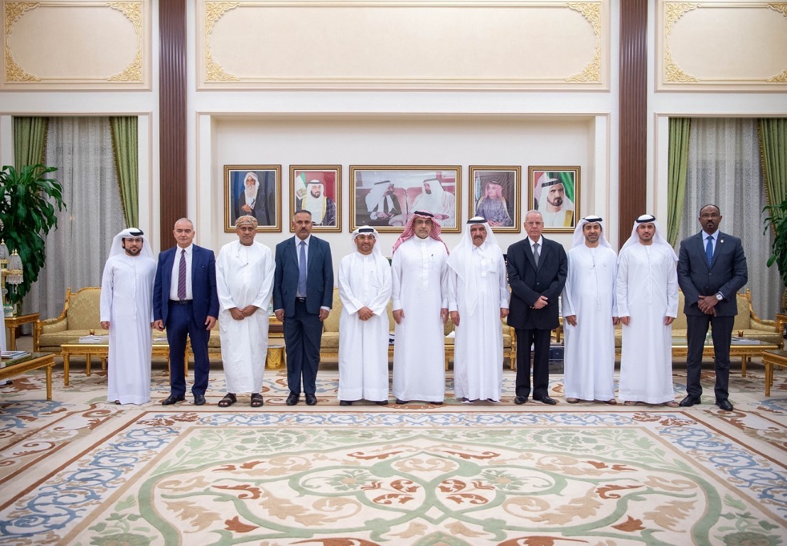 Hamdan bin Rashid receives AAAID Chairman and Board Members