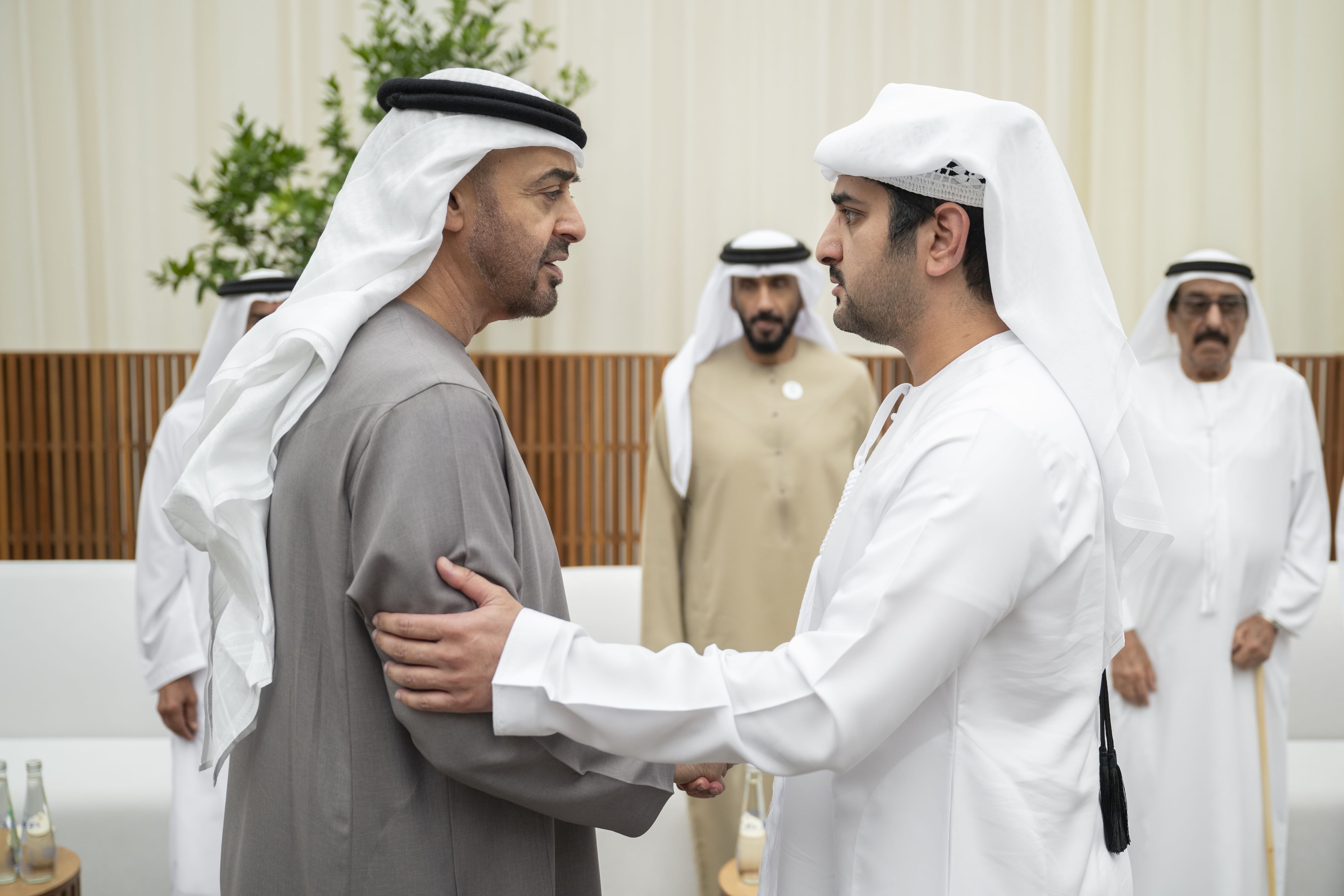 UAE President receives condolences from Maktoum and Ahmed bin Mohammed bin Rashid on passing of Hamad Al Khaili