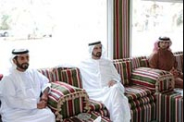 Mohammed bin Rashid Visits Abu Dhabi Ruler’s Representative in the Eastern Region  