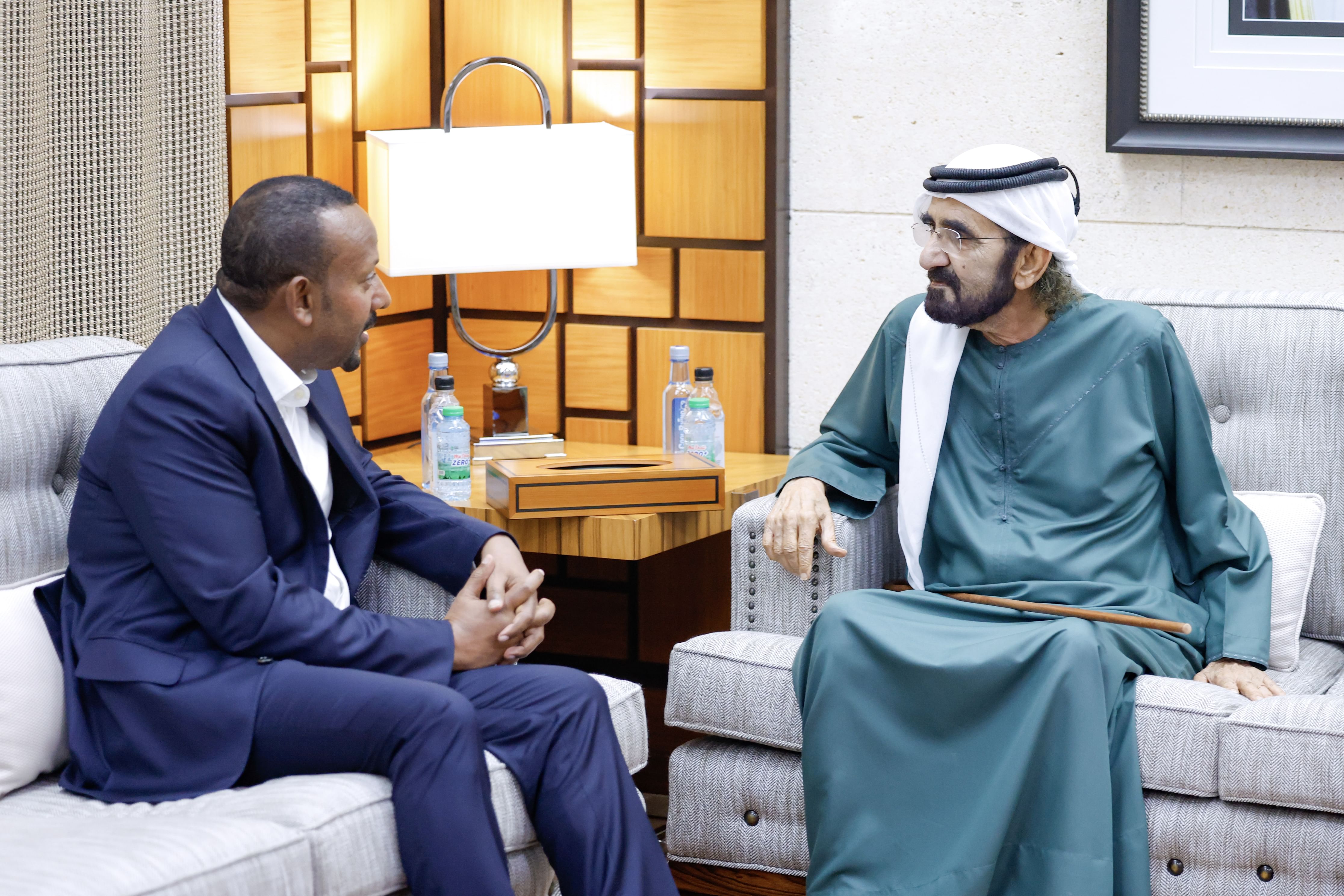 Mohammed bin Rashid meets Ethiopian Prime Minister, discusses cooperation, regional developments