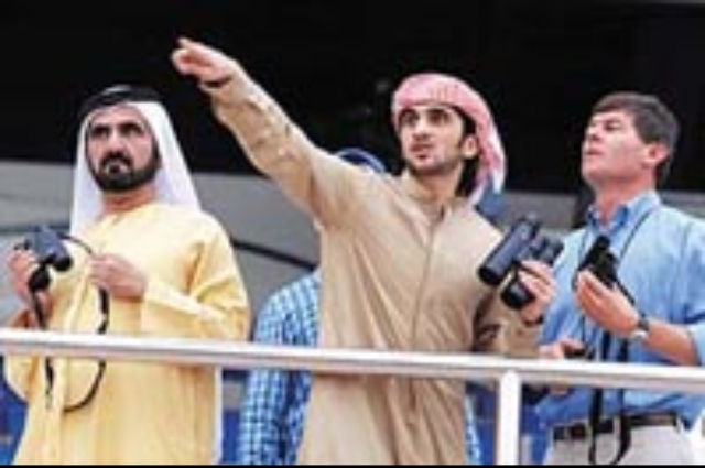 Mohammed bin Rashid witnesses the Godolphin Horse in preparation for “Dubai World Cup” 