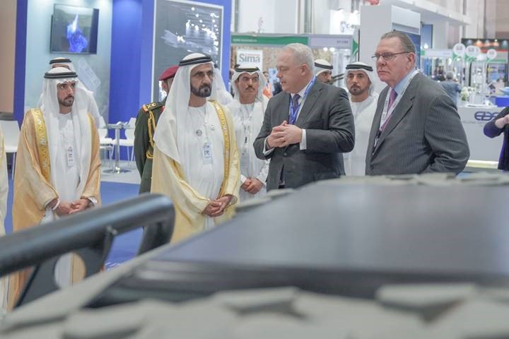 Mohammed bin Rashid tours IDEX 2019