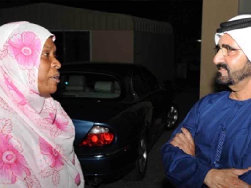 Mohammed bin Rashid receives Khalifa bin Zayed on his return from Arab League Summit