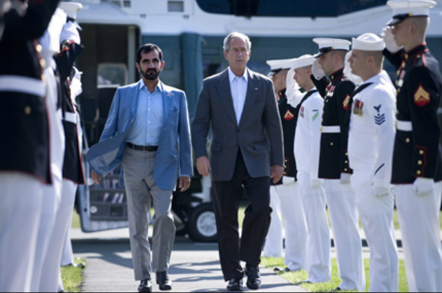 Mohammed bin Rashid arrives in the United Sates
