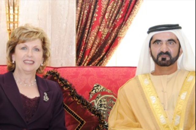 Mohammed bin Rashid receives Irish President