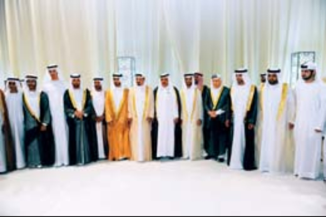 Hamdan and Maktoum bin Mohammed, Hamdan bin Rashid, Sheikhs attend Al Tayer celebrations