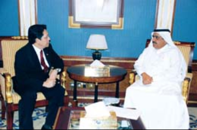 Hamdan bin Rashid receives the Indonesian Consul