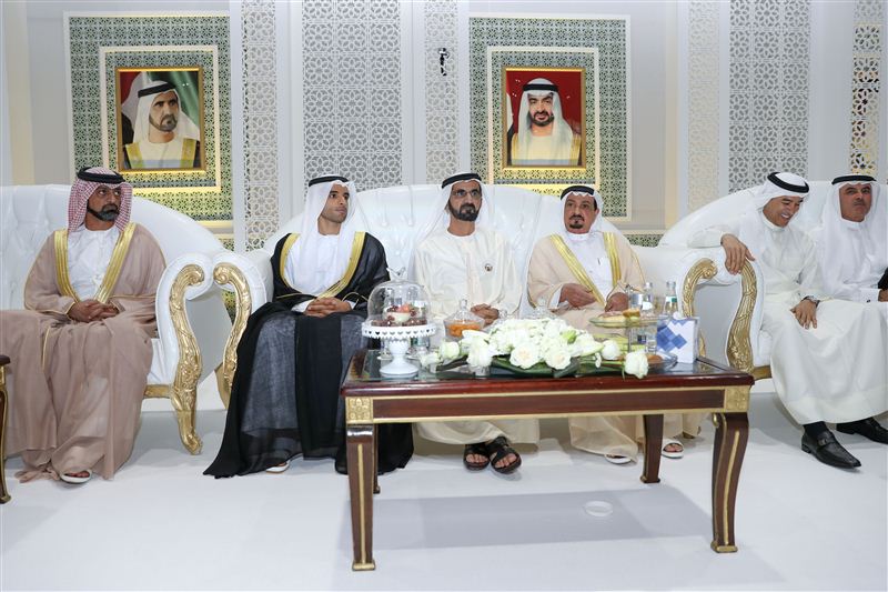 محمد بن راشد ومحمد بن زايد والحكام يحضرون أفراح العبار والغرير