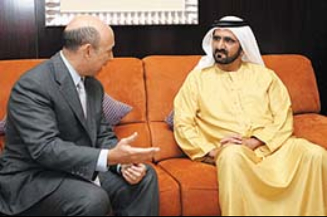Mohammed bin Rashid receives Chairman of the Board of Directors and CEO of Goldman Sachs