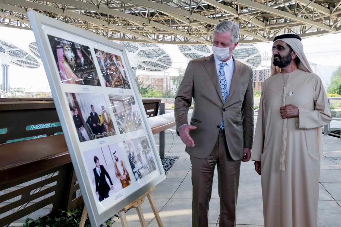 Mohammed bin Rashid meets with the King of Belgium at Expo 2020 Dubai