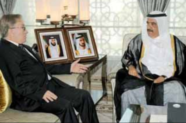 Hamdan bin Rashid receives Iraqi Consul General