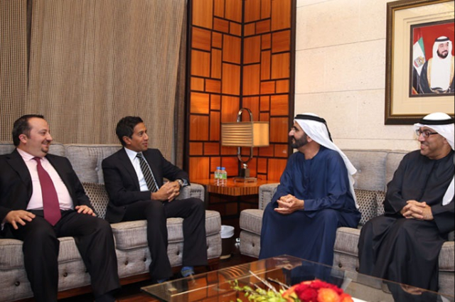 حمدان بن راشد يستقبل وزيراً اسكتلندياً