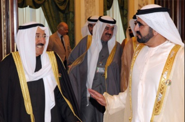 Mohammed bin Rashid receives Emir of Kuwait 