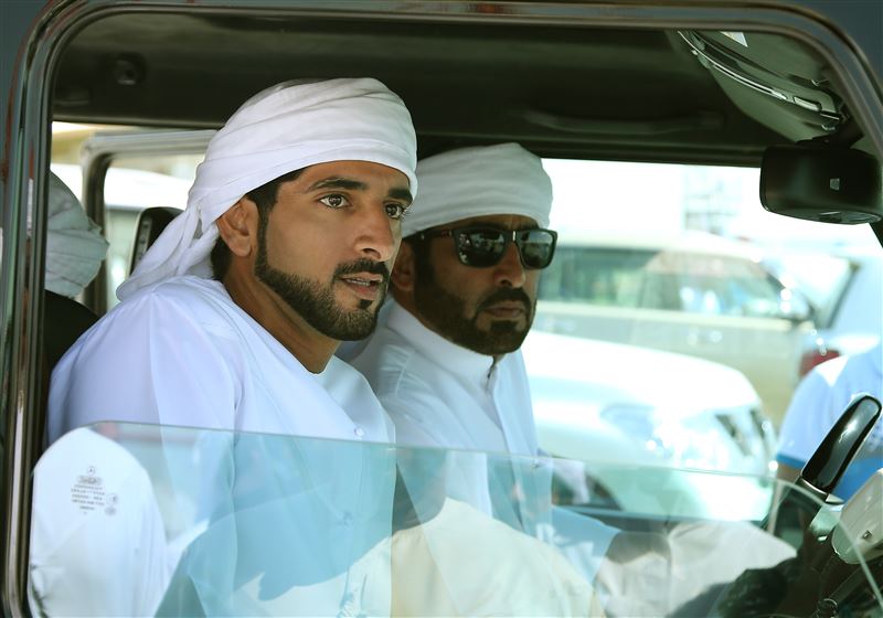 Dubai Crown Prince attends camel race at Marmoom