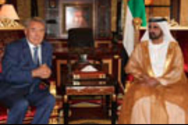 Mohammed bin Rashid receives the President of Kazakhstan