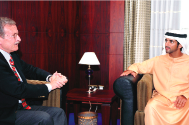  Hamdan bin Mohammed receives French and German Consuls
