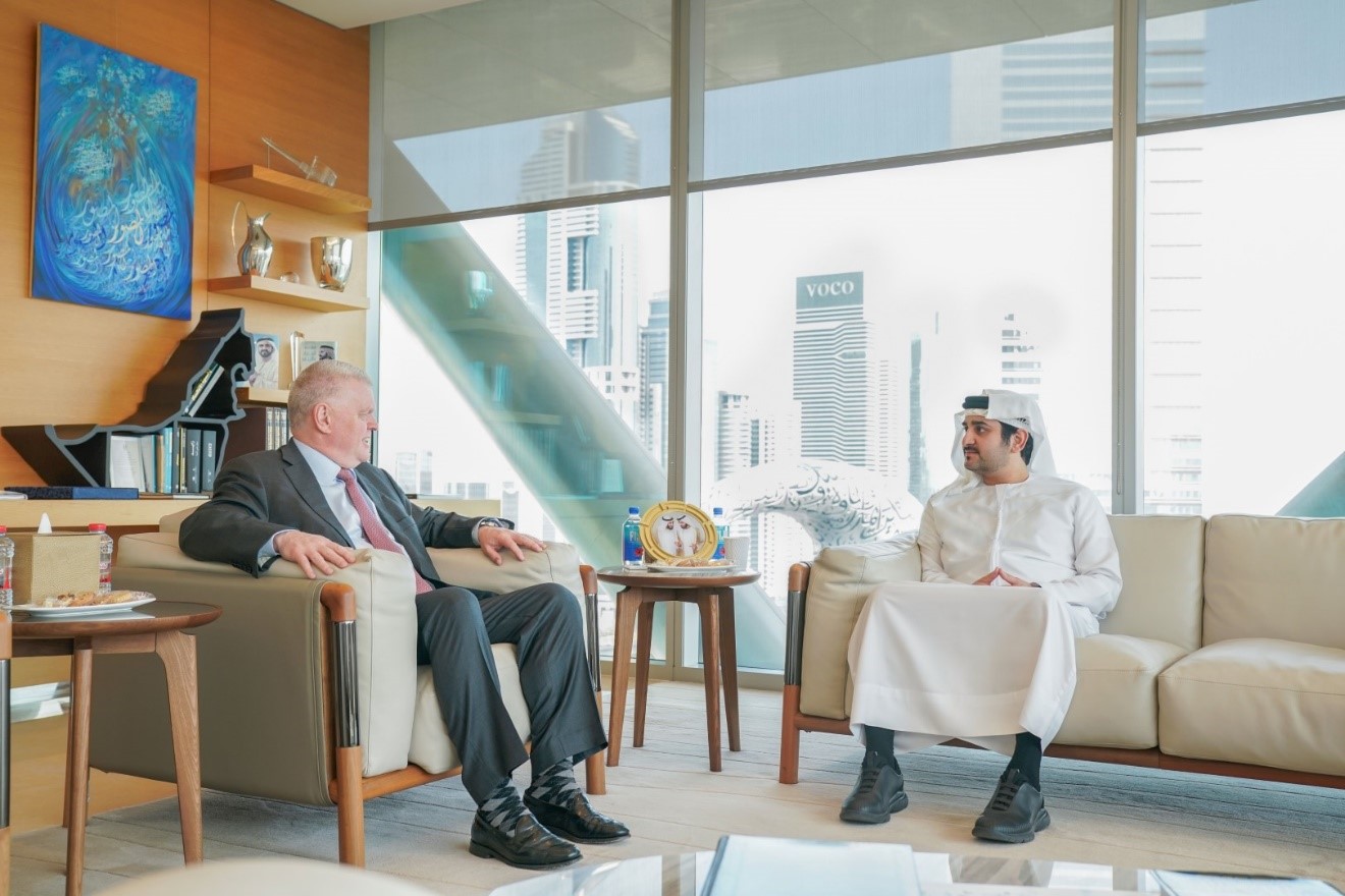 Maktoum bin Mohammed meets with CEO of HSBC Holdings PLC