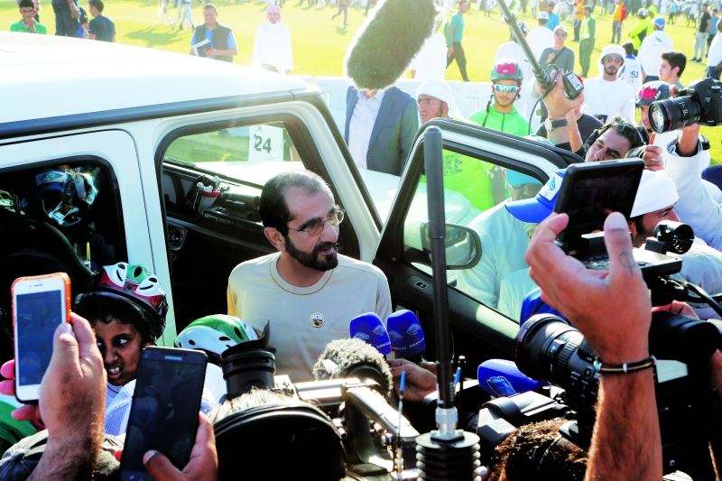 Mohammed bin Rashid inspects preparations for endurance cup