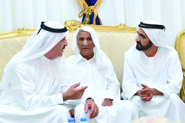 حمدان بن راشد يستقبل بطل الكأس