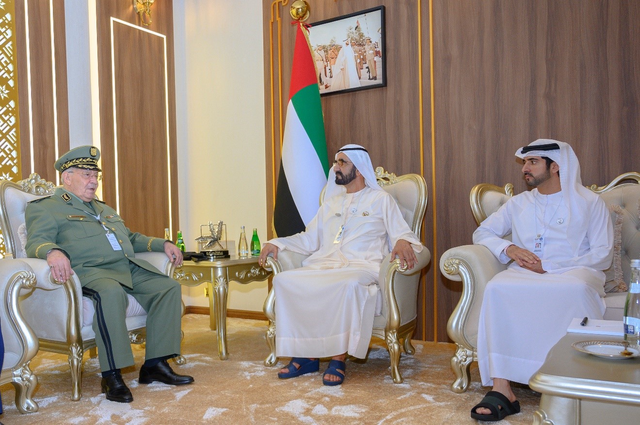 Mohammed bin Rashid receives Algerian Deputy Defense Minister