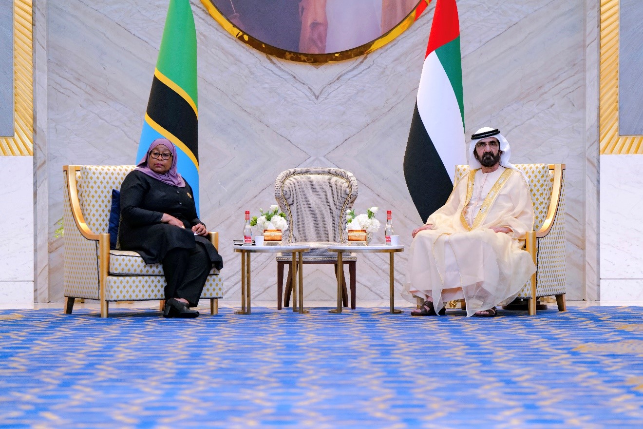 Mohammed bin Rashid meets with President of Tanzania at Expo 2020 Dubai