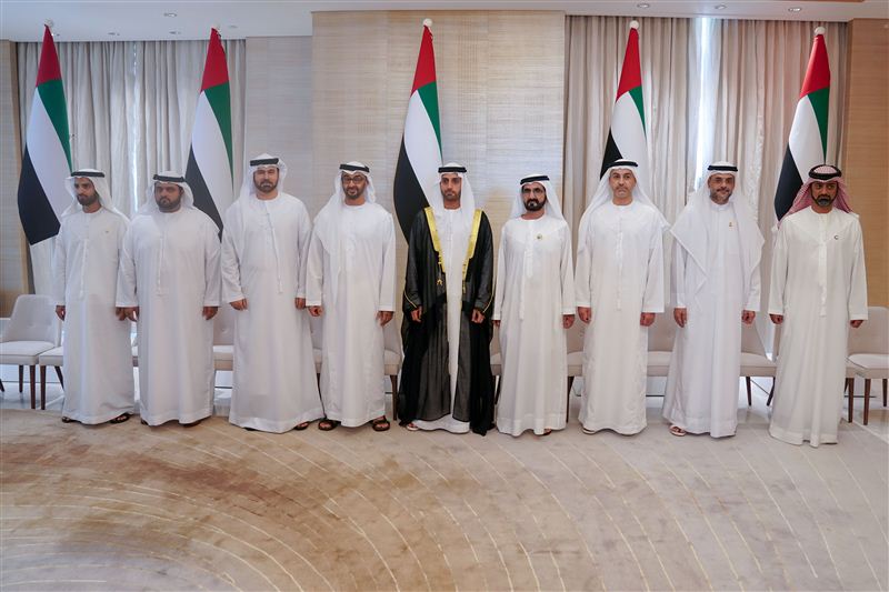محمد بن راشد ومحمد بن زايد والشيوخ يحضرون أفراح المهيري والقرقاوي