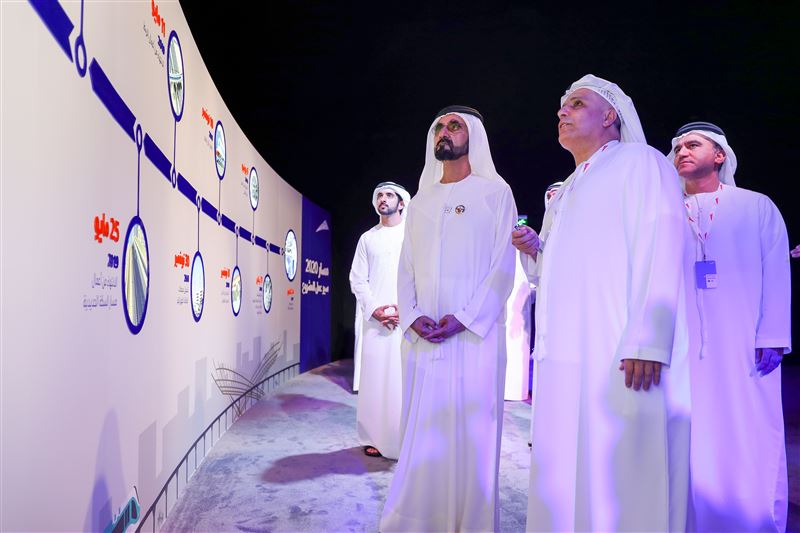 Mohammed bin Rashid reviews progress of work on Route 2020 Stations
