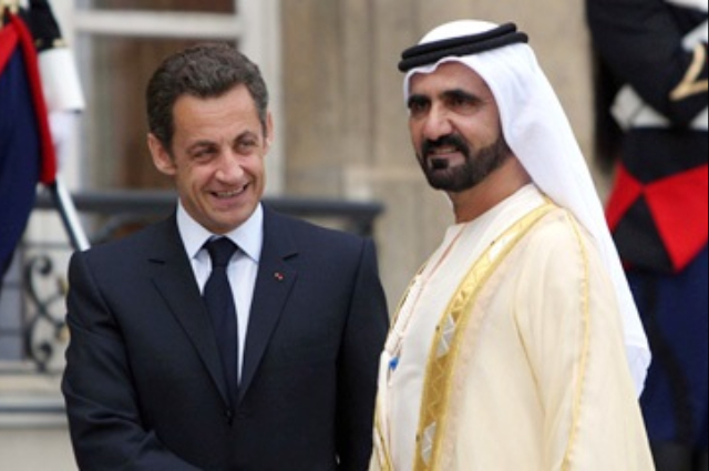 Mohammed bin Rashid receives French President 
