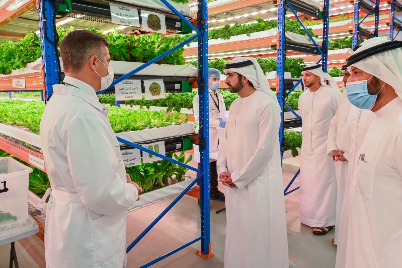 Hamdan bin Mohammed tours Bustanica, world’s largest vertical farm in Dubai