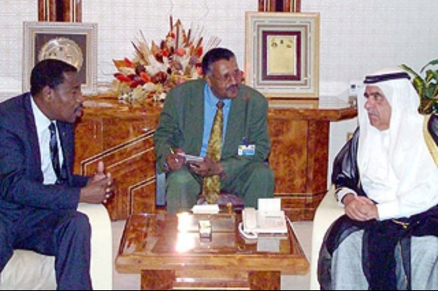 Hamdan Bin Rashid receives the President of the Republic of Benin 