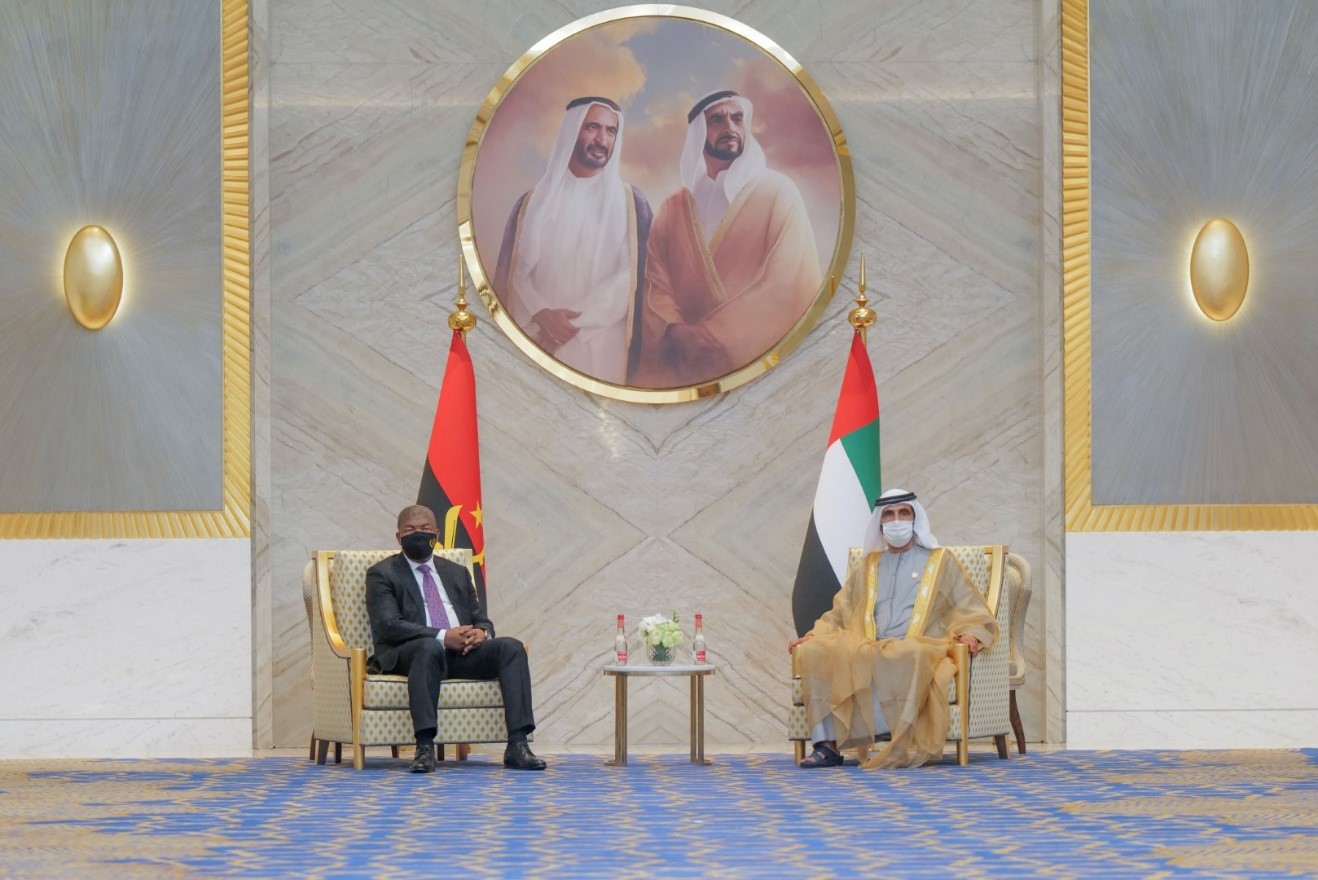 Mohammed bin Rashid meets with President of Angola at Expo 2020 Dubai