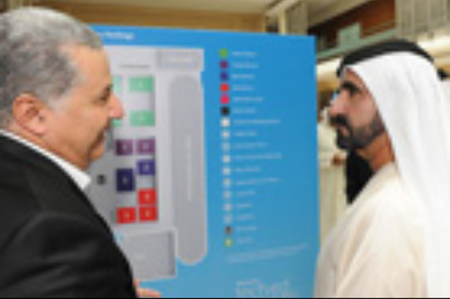 Mohammed bin Rashid recives Qatar Crown Prince 