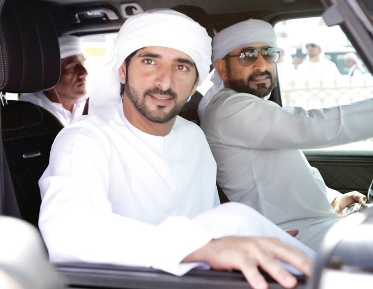 Hamdan bin Rashid attends the opening of Al Marmum Camel Festival