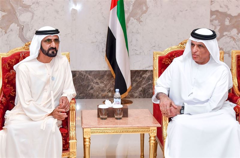 Mohammed bin Rashid offers condolences to Ruler of Ras Al Khaimah