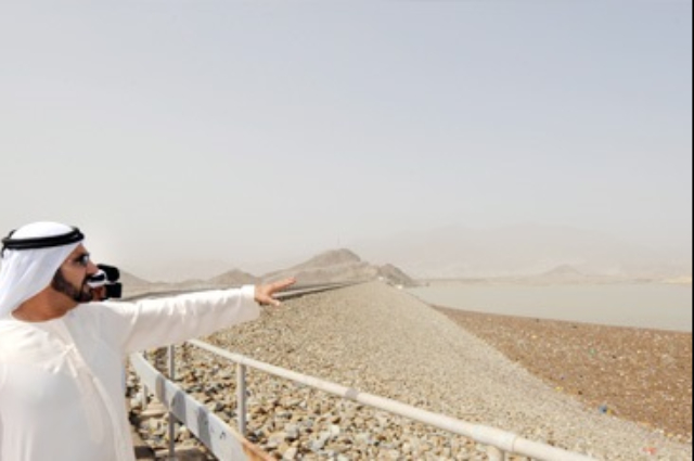 Mohammed bin Rashid Visits a number of Dams in Northern Emirates 