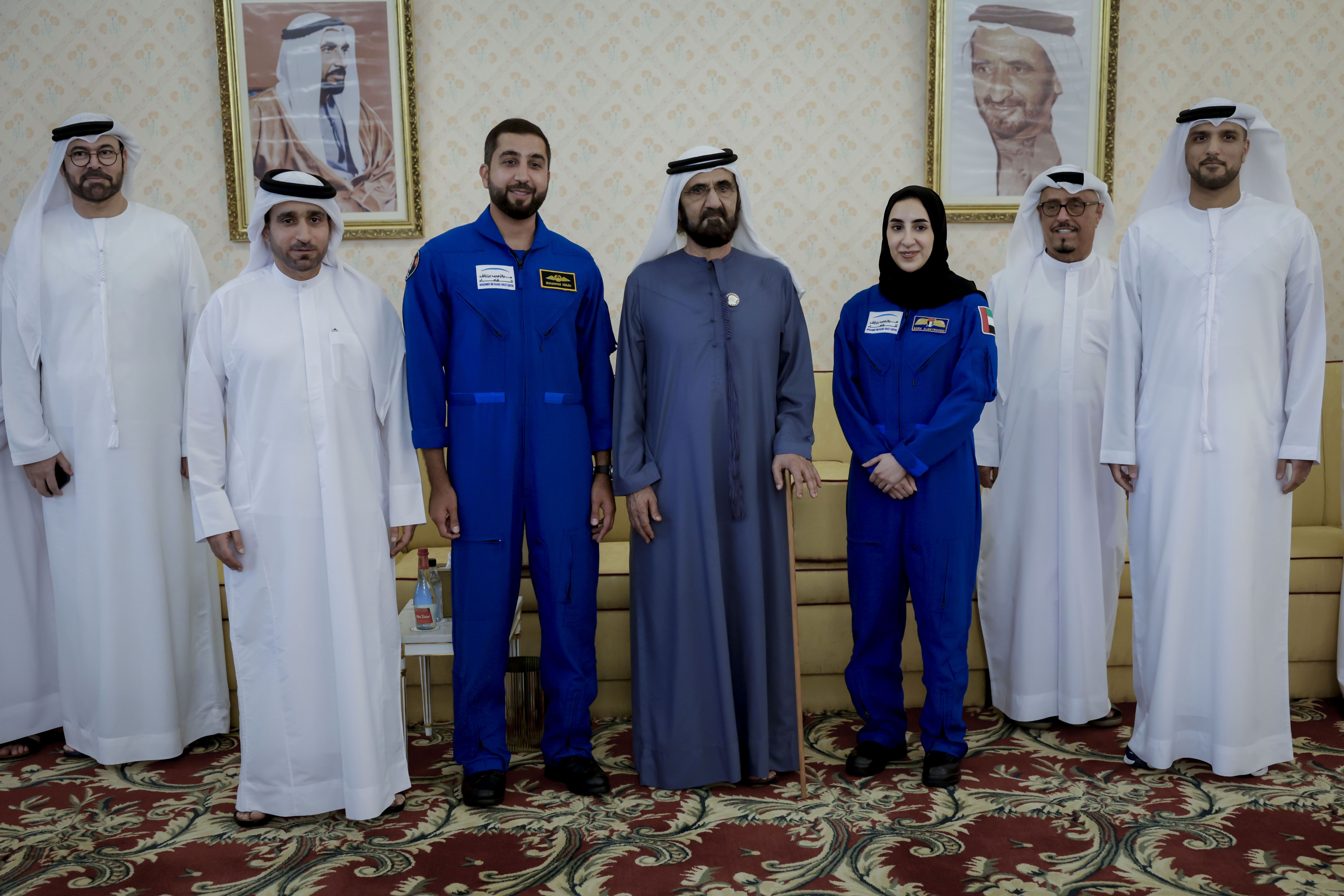 Mohammed bin Rashid meets with MBRSC team, reviews preparations for MBZ-SAT launch