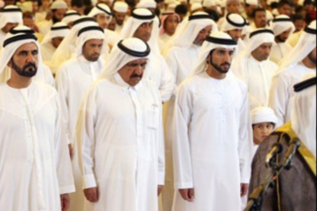 محمد بن راشد يحضر حفل استقبال اقامه مواطن بمناسبة زفاف نجليه 