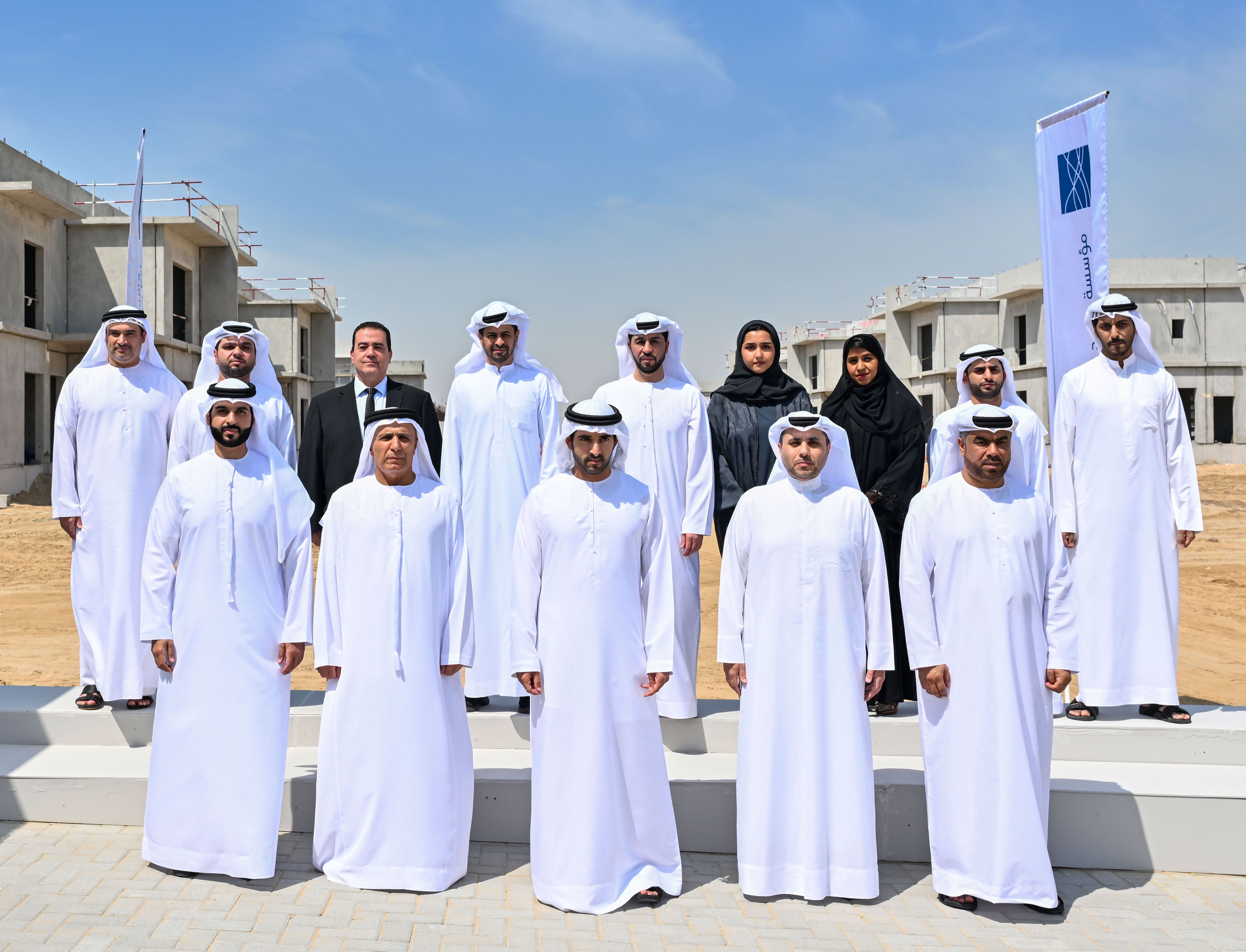 Hamdan bin Mohammed reviews progress of housing project for citizens in Al Khawaneej