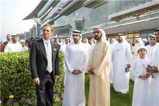 Mohammed bin Rashid attends Super Saturday races at Meydan