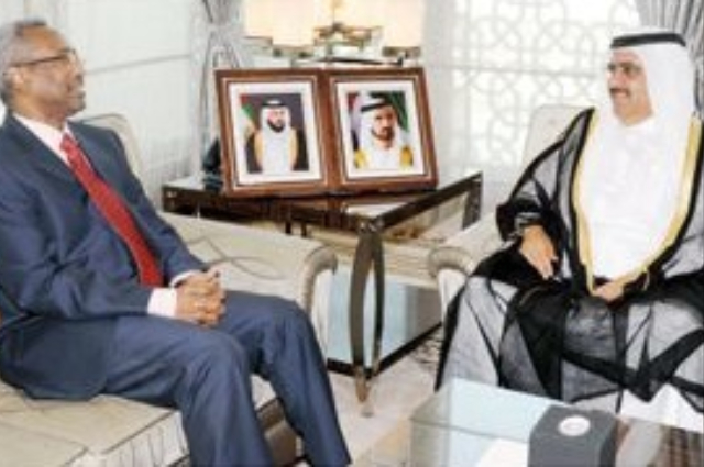 Hamdan bin Rashid receives Djibouti Consul General 