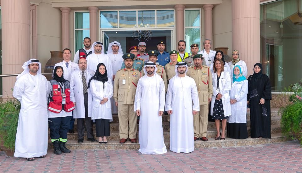 Hamdan bin Mohammed meets teams at forefront of COVID-19 mitigation