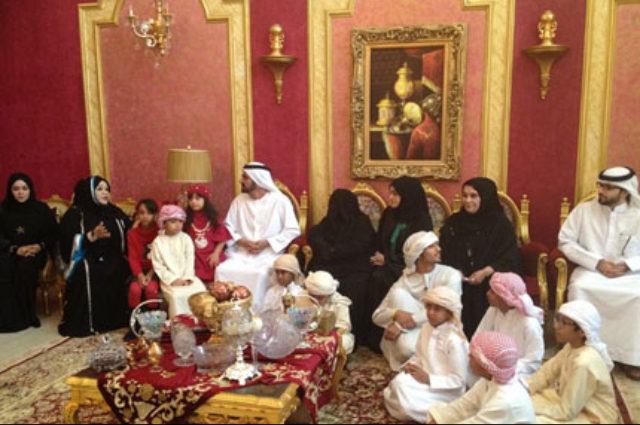 Mohammed bin Rashid visits the house of (exemplary mother )