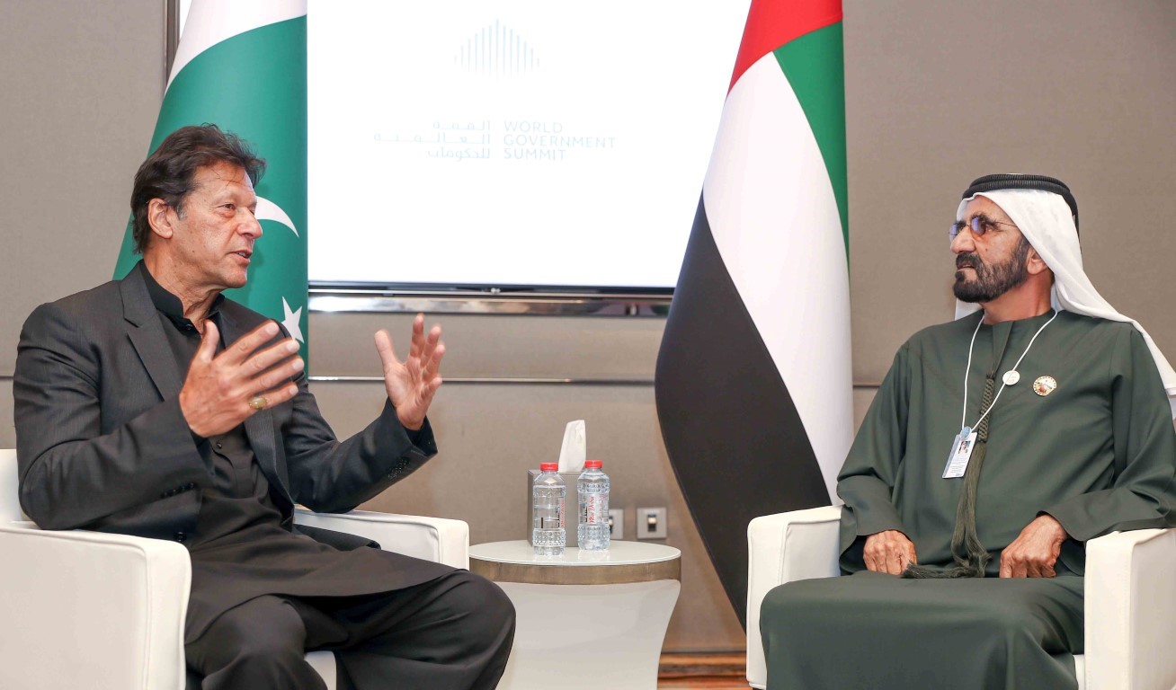 Mohammed bin Rashid receives Pakistan’s Prime Minister