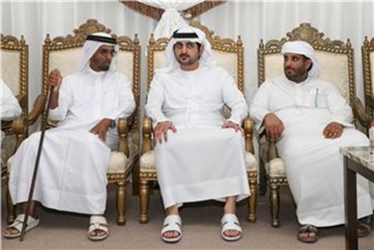 Maktoum bin Mohammed offers his condolences at the death of Muhammad Issa Mubarak Al-Mansouri