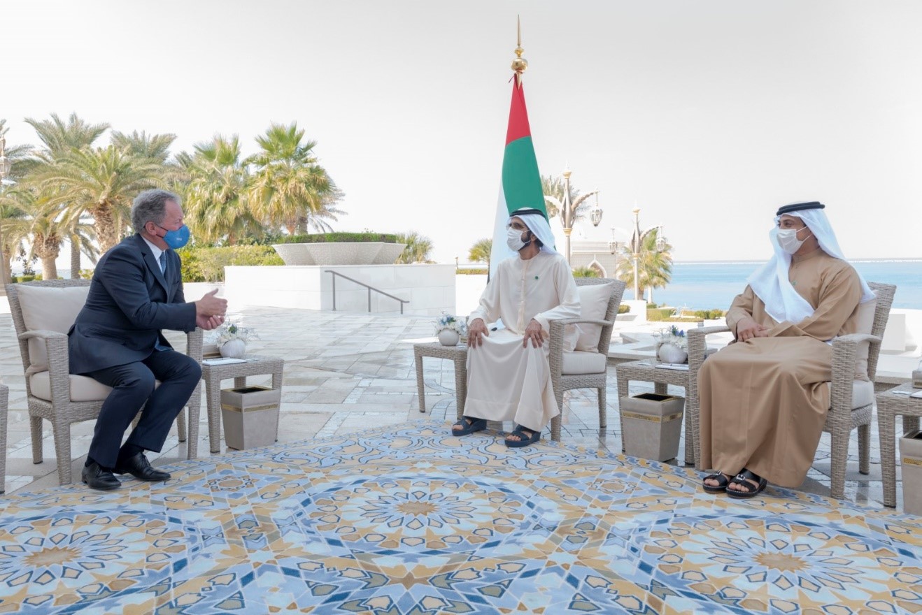 Mohammed bin Rashid, WFP chief review humanitarian aid for COVID-19