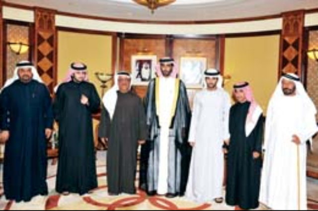 Hamdan and Maktoum Bin Mohammed attend Al Mansouri Celebrations