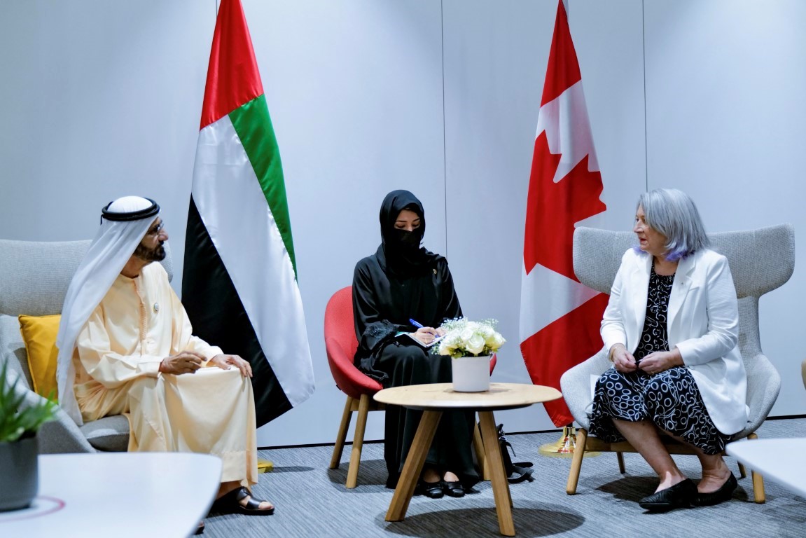 Mohammed bin Rashid meets with Governor-General of Canada at Expo 2020 Dubai