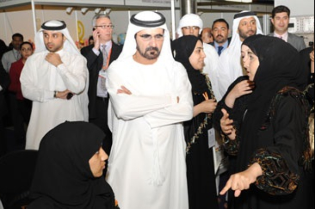 Mohammed bin Rashid Tours Education Exhibition 